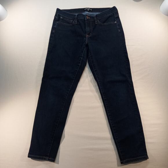 J.Crew Mercantile dark blue stretch jeans W30 L28 slim straight denim - Picture 2 of 6